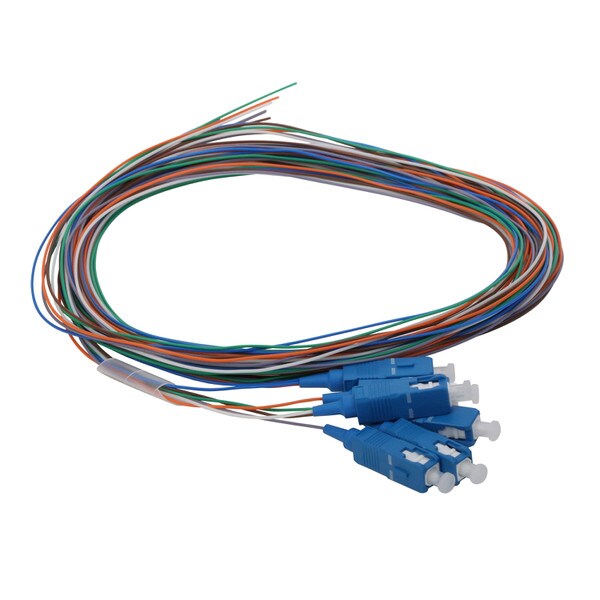6 Fiber Pigtail, SC/UPC, 900 µm, 9 µm OS2, 3m